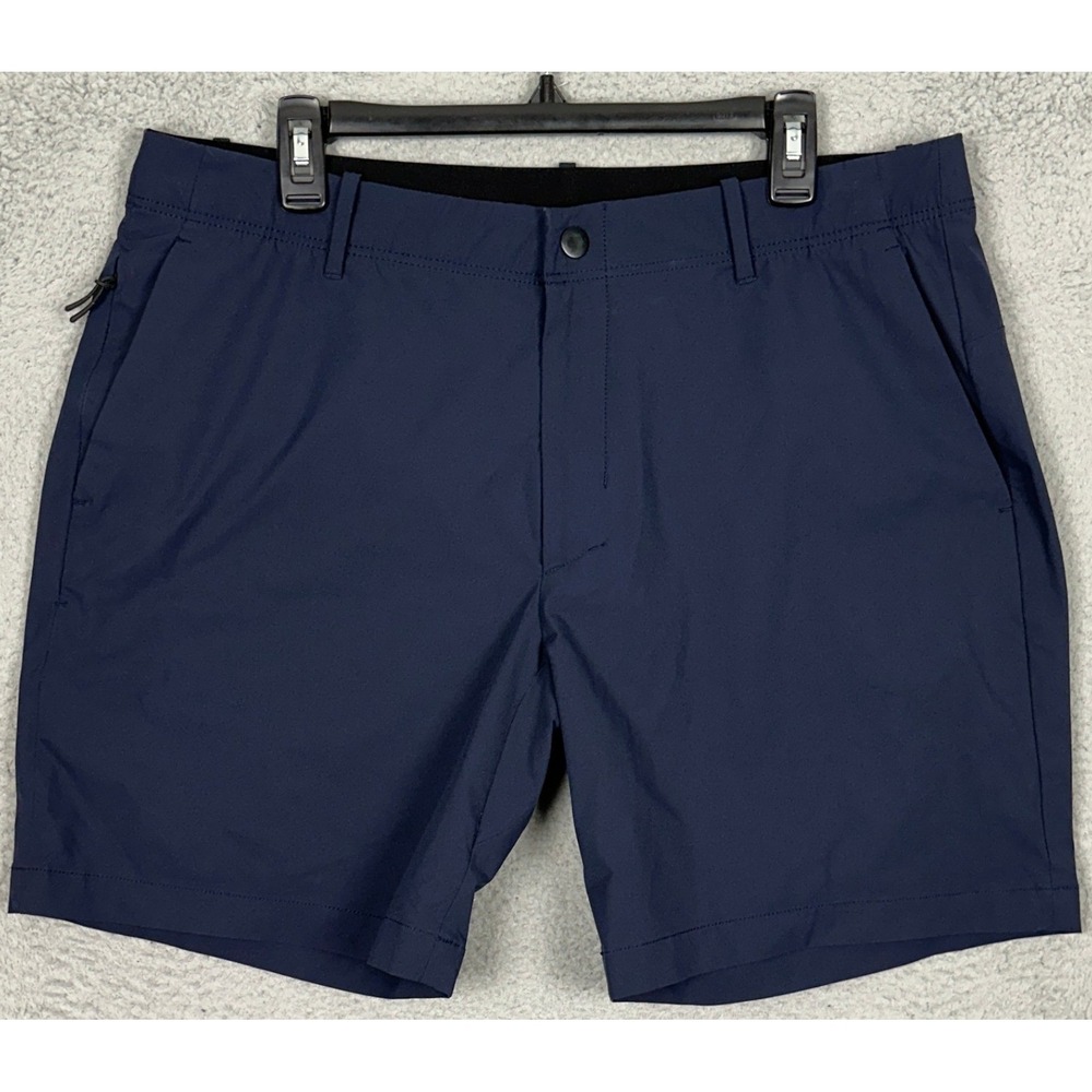 Banana Republic Shorts Mens 38 BR Sport Navy Blue Athletic Chino Performance EUC